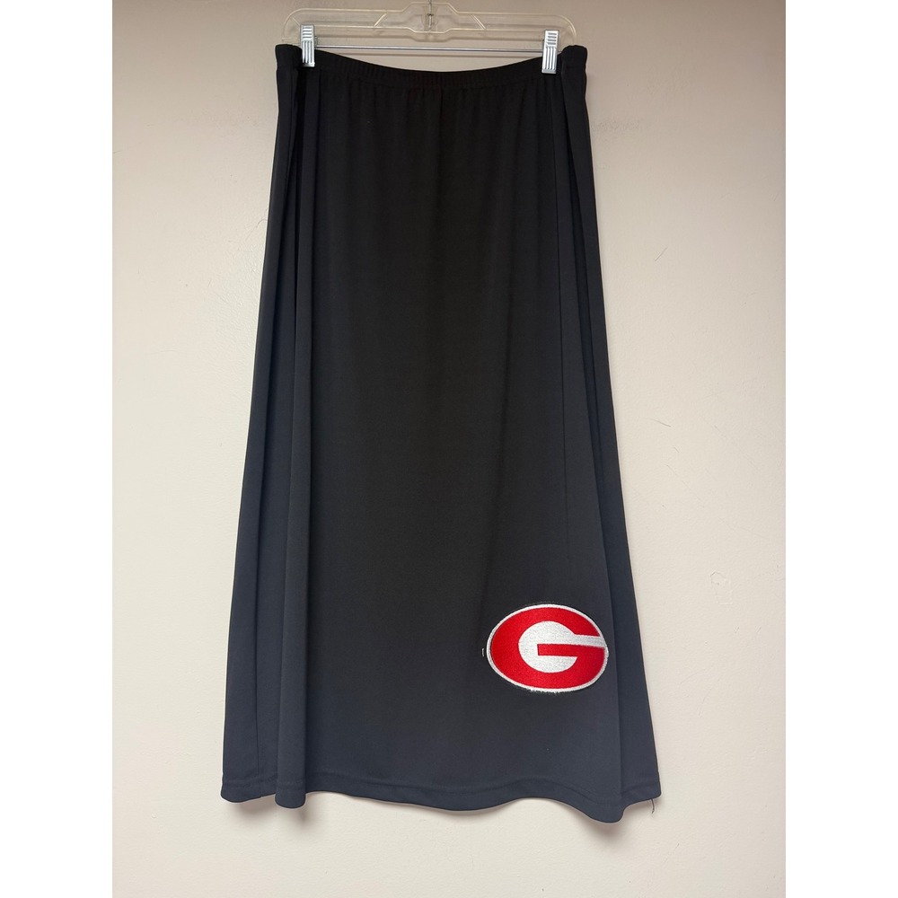Notations Clothing Co Black Maxi Skirt Georgia Bulldogs G Logo XL Elastic Waist